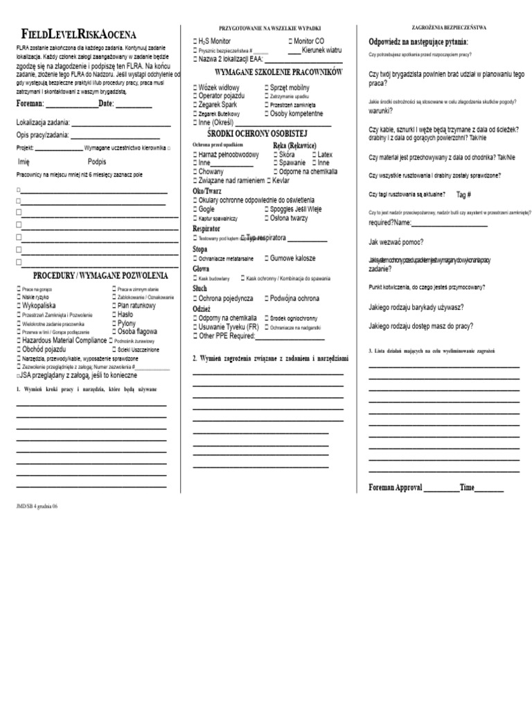 Formularz IOL FLRA | PDF