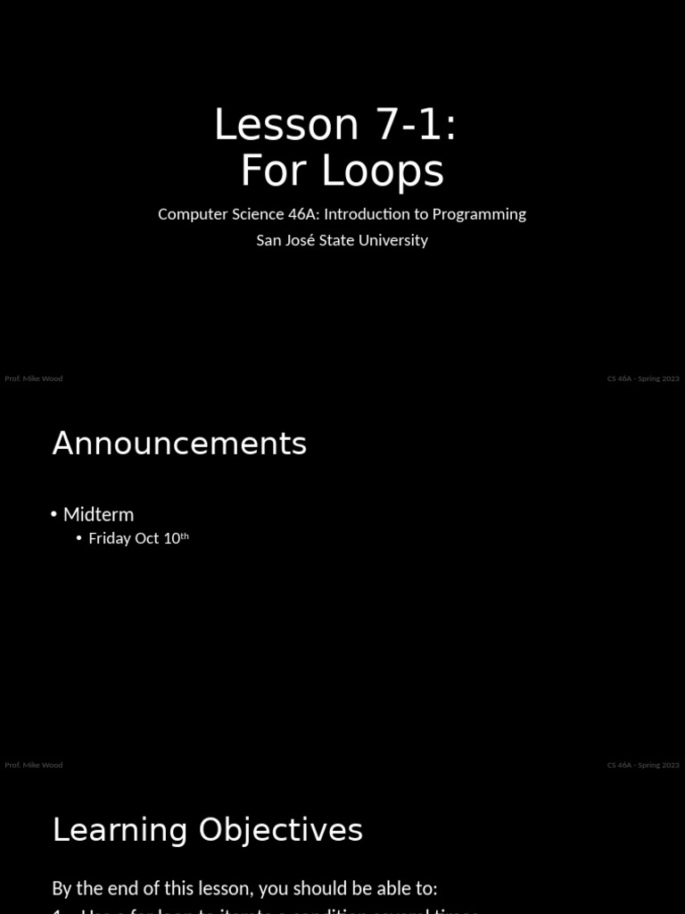 For Loops in Java Programming | PDF | Control Flow | Computer Science
