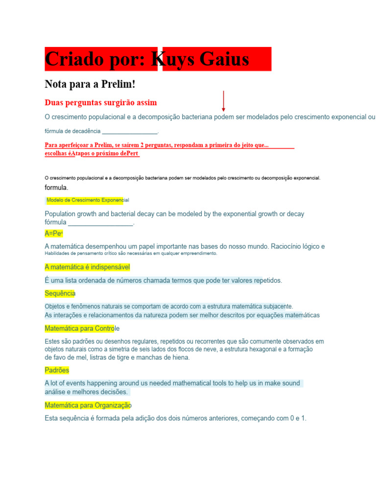Exame AMA MATH OED | PDF | Juros | Matemática