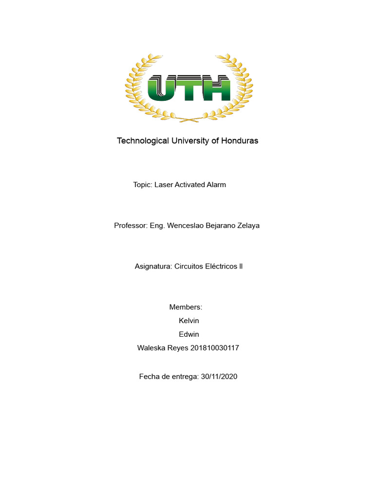 Laser Alarm Project | PDF | Light | Atoms