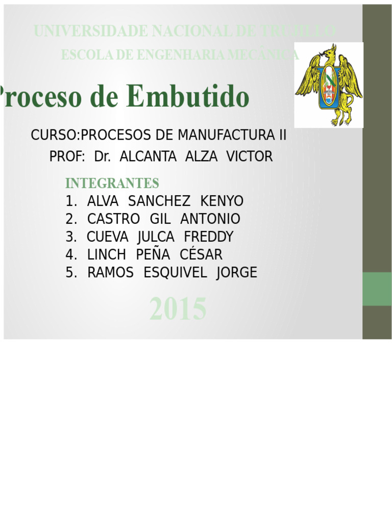 Processo de Embutimento | PDF | Lubrificação | Engenharia Mecânica