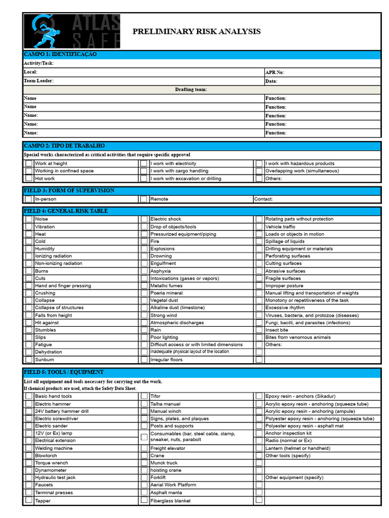 Preliminary Risk Analysis Template | PDF