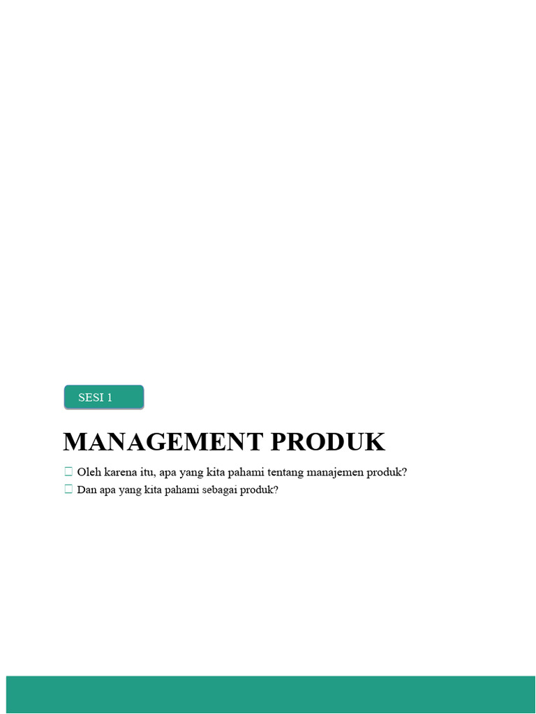 Manajemen Produk | PDF