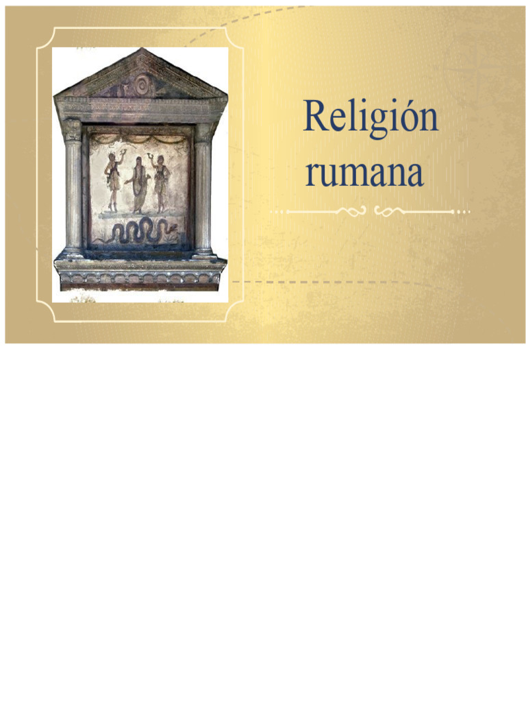 Religión Romana | PDF | Mitología romana | imperio Romano