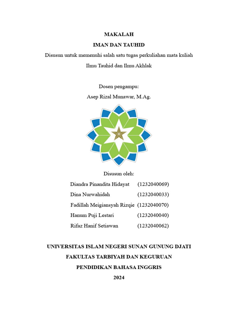 Pemahaman Iman dan Tauhid dalam Islam | PDF