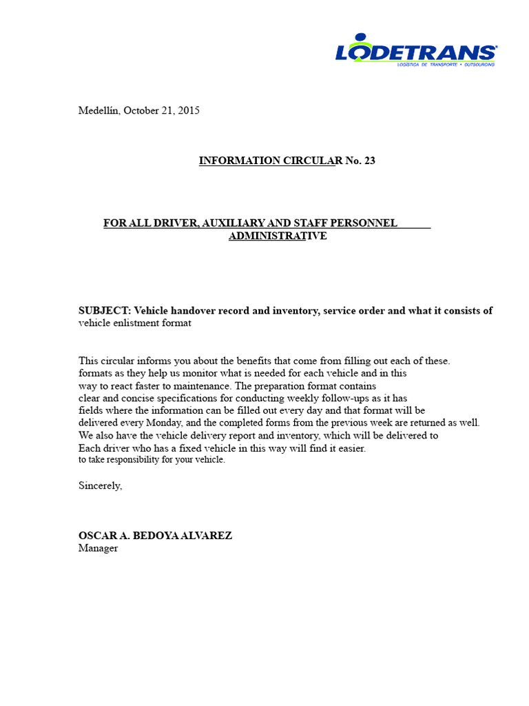 Informational Circular 23 | PDF
