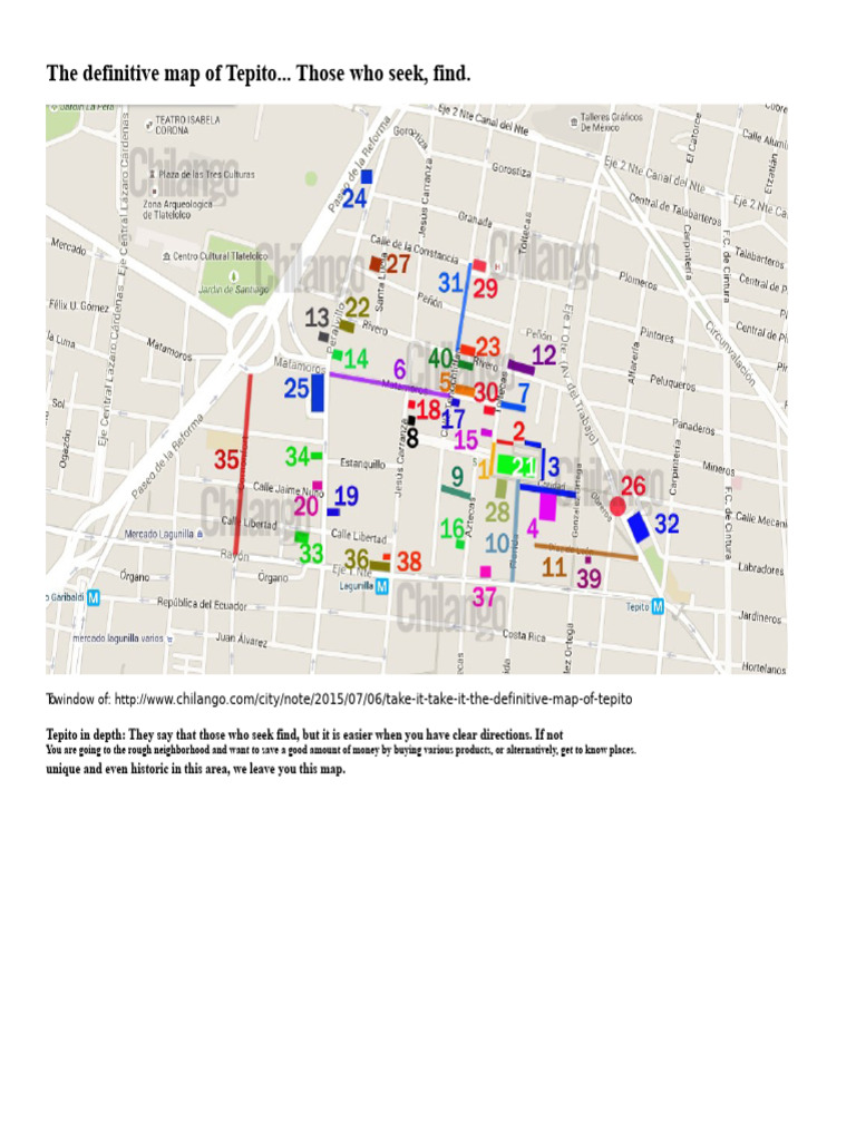 Tepito's Ultimate Shopping Map Guide | PDF