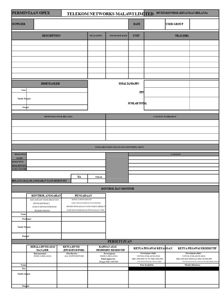 Proses Pengadaan dan Kontrol Anggaran | PDF