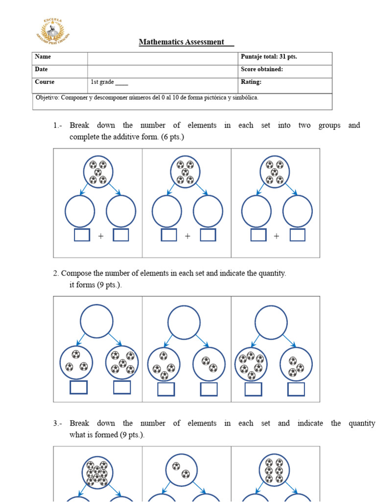 1st Grade Math Assessment Guide | PDF