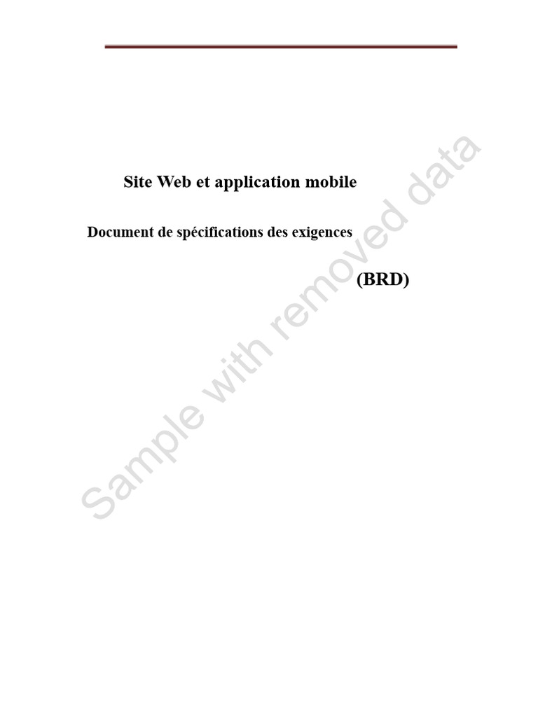 Exigences pour site web et application mobile | PDF | Internet ...