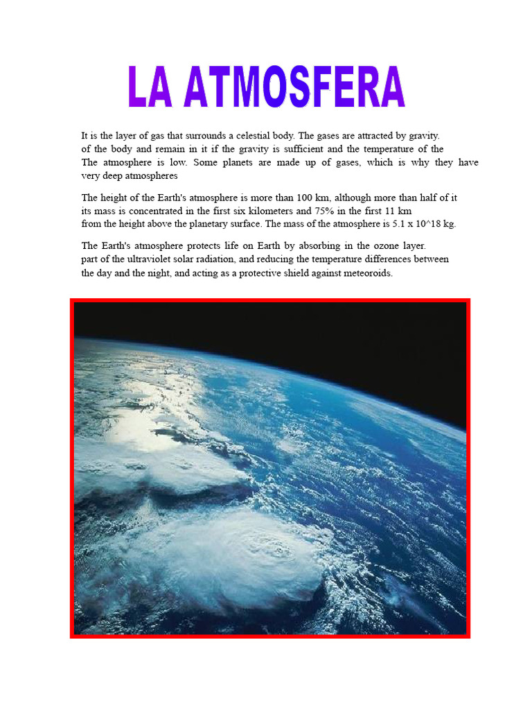 The Atmosphere | PDF | Atmosphere Of Earth | Atmosphere