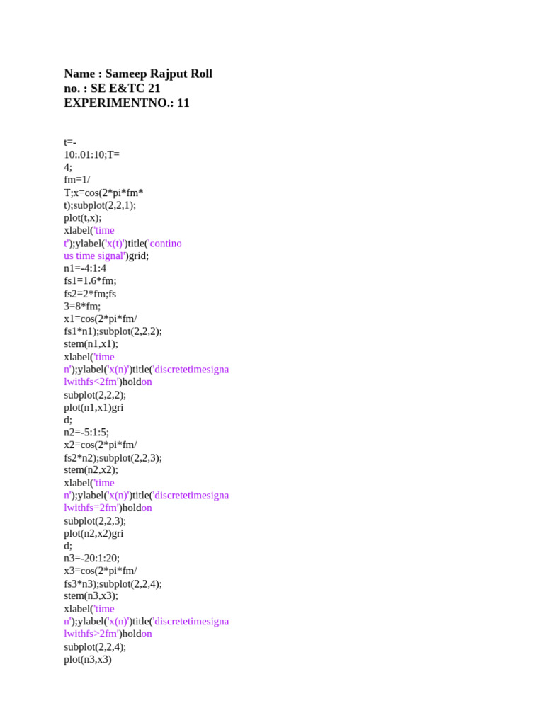 Pcs Exp12.Sam | PDF