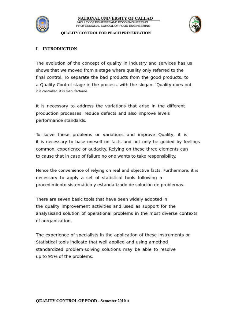 Peach Preserve Control | PDF | Fruit Preserves | Food Preservation