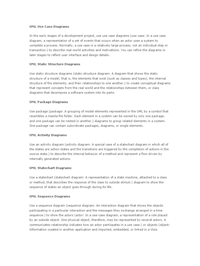 Comprehensive Guide to UML Diagrams | PDF | Use Case | Unified Modeling ...
