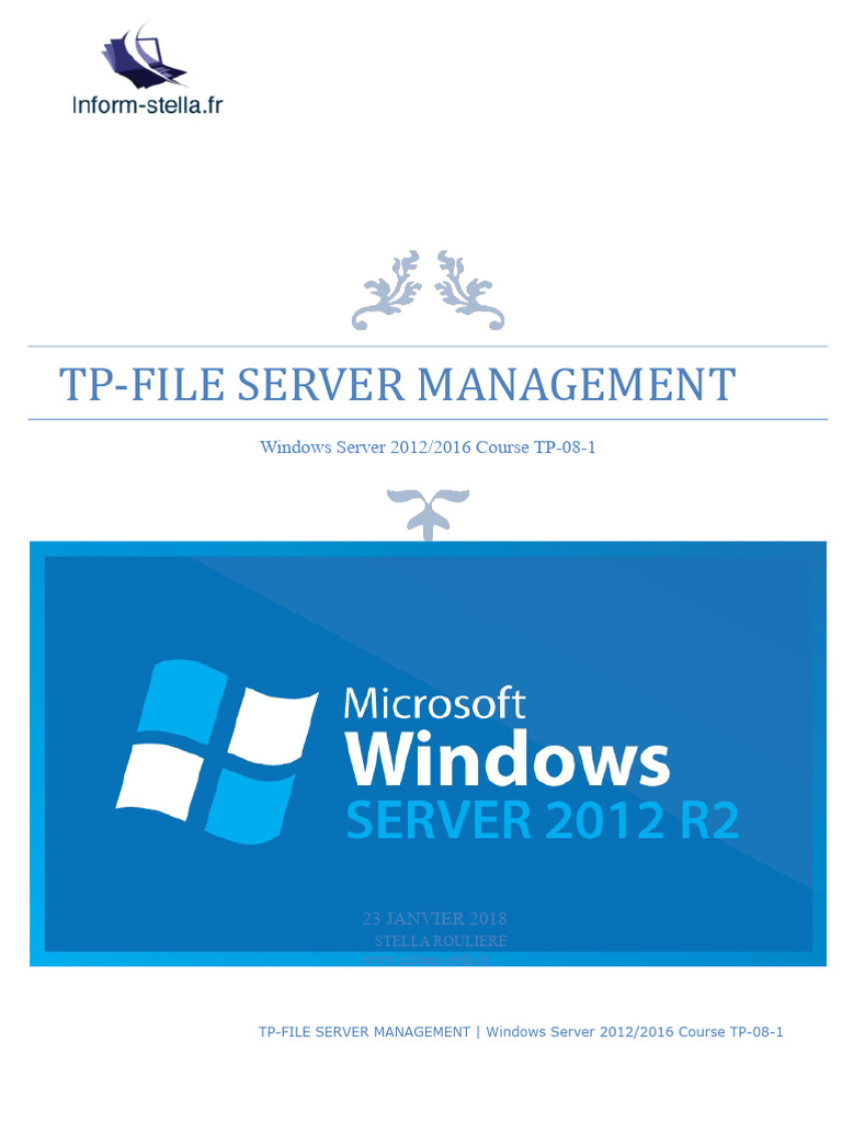 File Server Management in Windows Server | PDF | Computer File ...