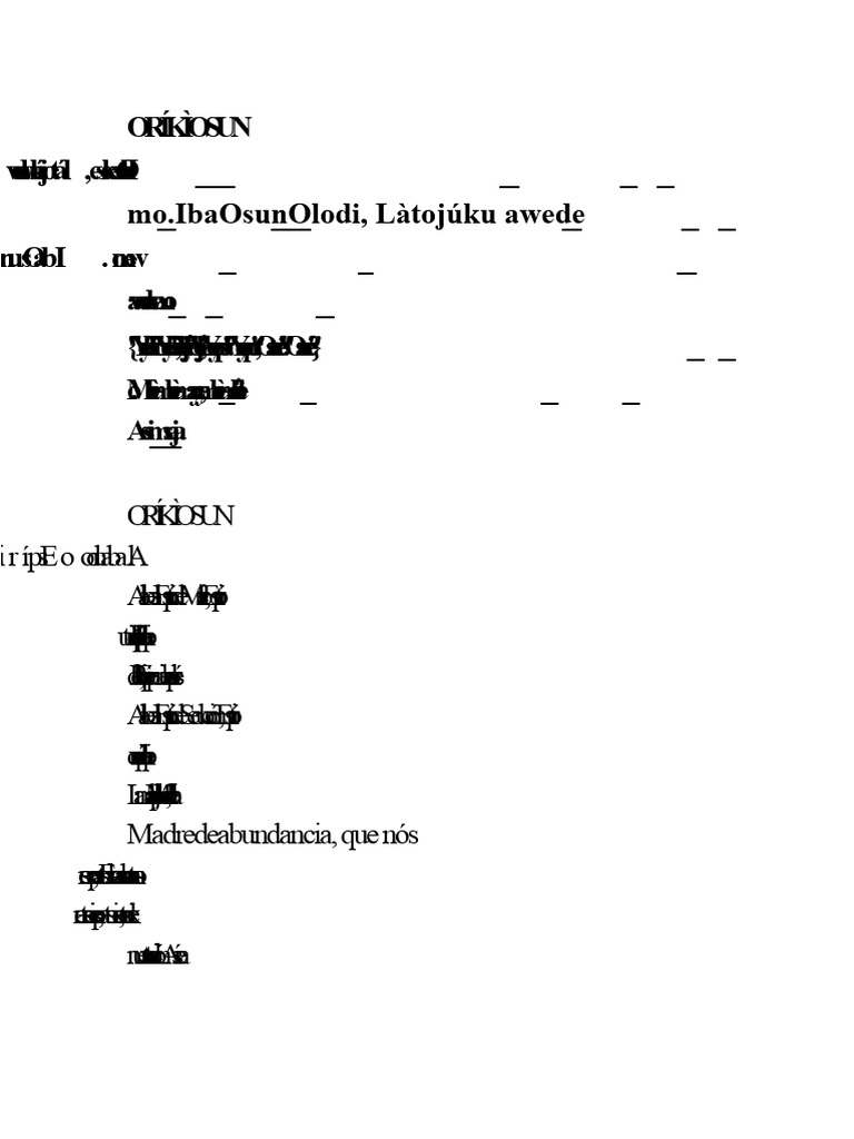 Oríkì Osun | PDF