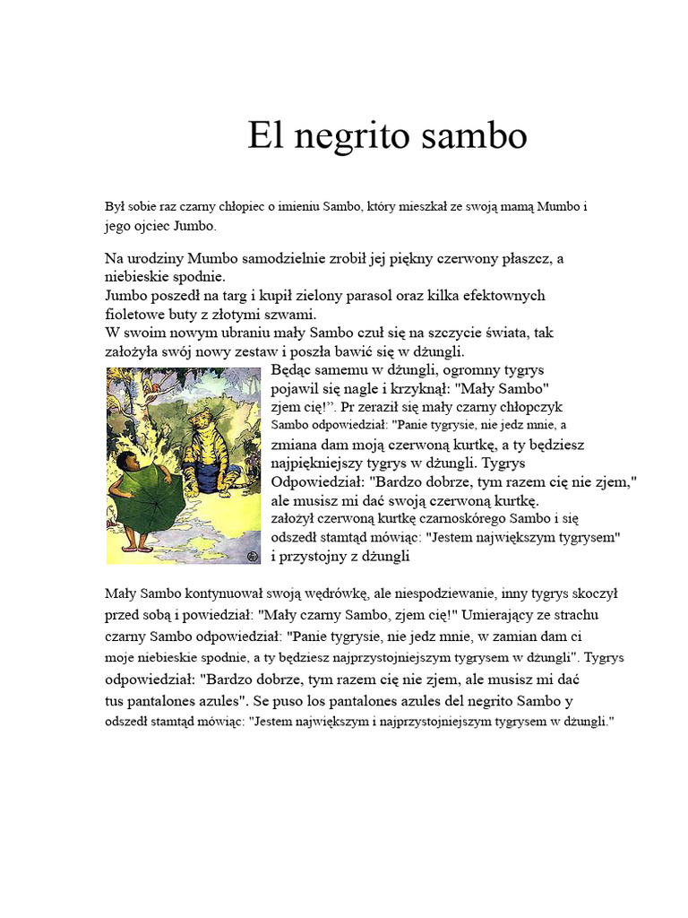 Negrito Sambo | PDF