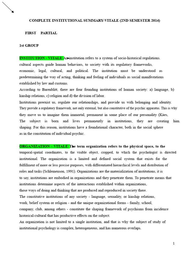 Institutional Psychology Overview 2014 | PDF | Dialectic | Knowledge