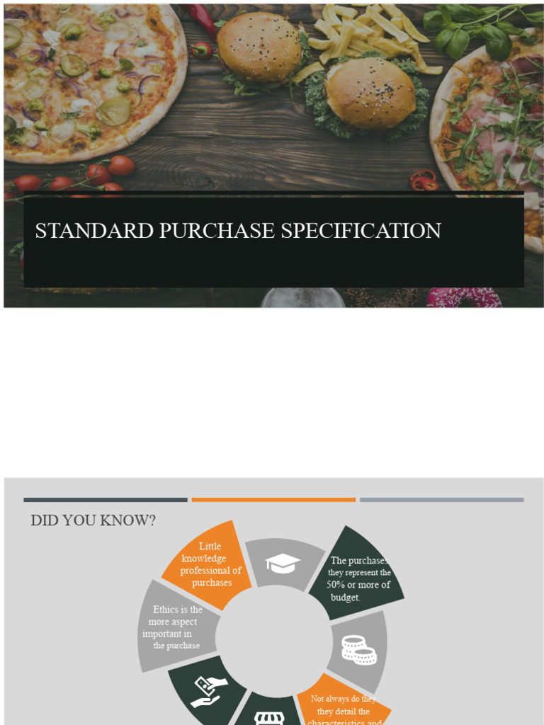 Standard Purchase Specification Guide | PDF | Specification (Technical ...