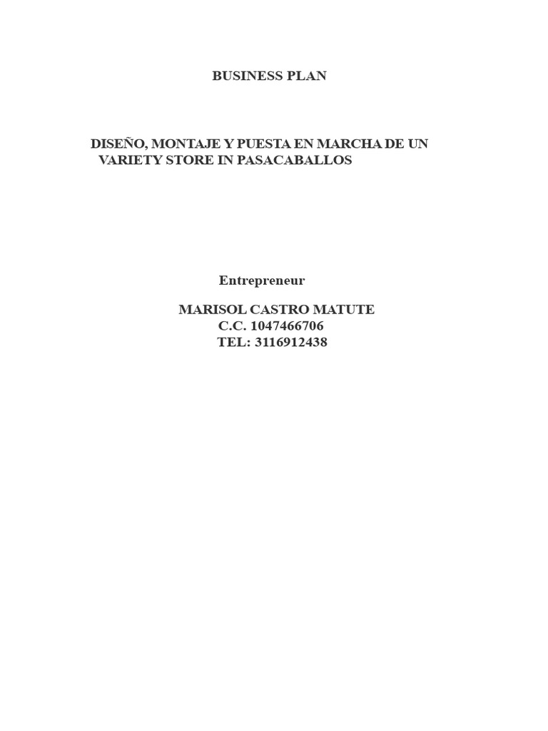Business Plan Warehouse | PDF | Expense | Balance Sheet