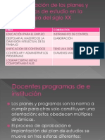 Conformación de Los Planes y Programas de Estudio