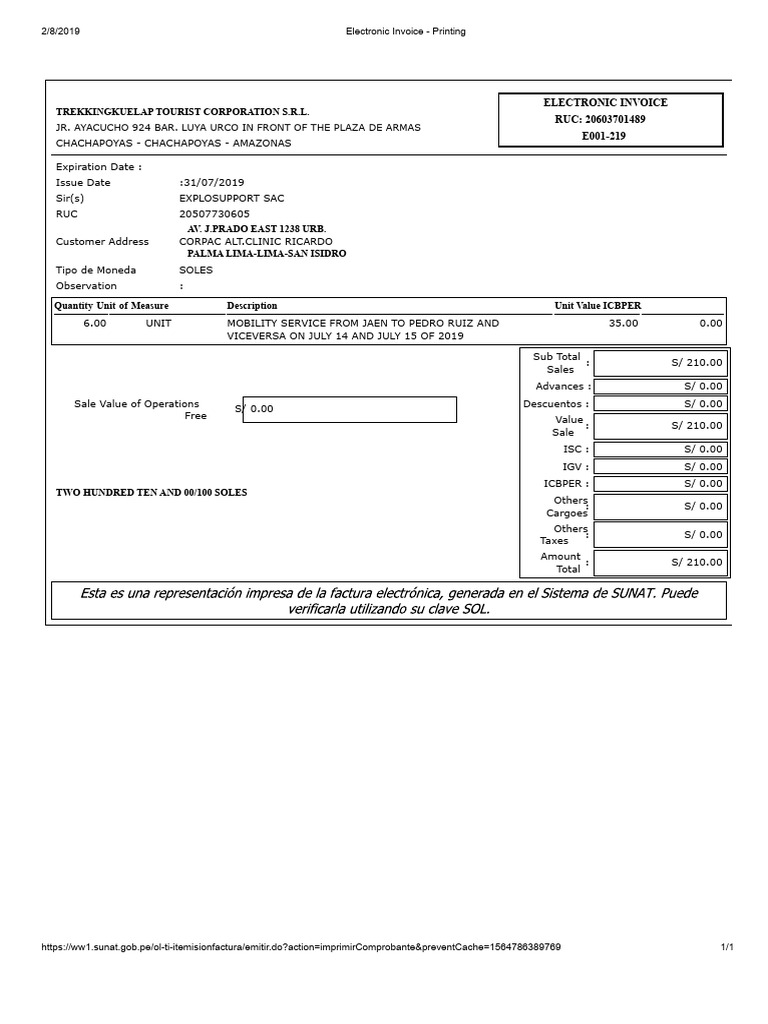 Electronic Invoice Model | PDF | Business Documents | Accounting