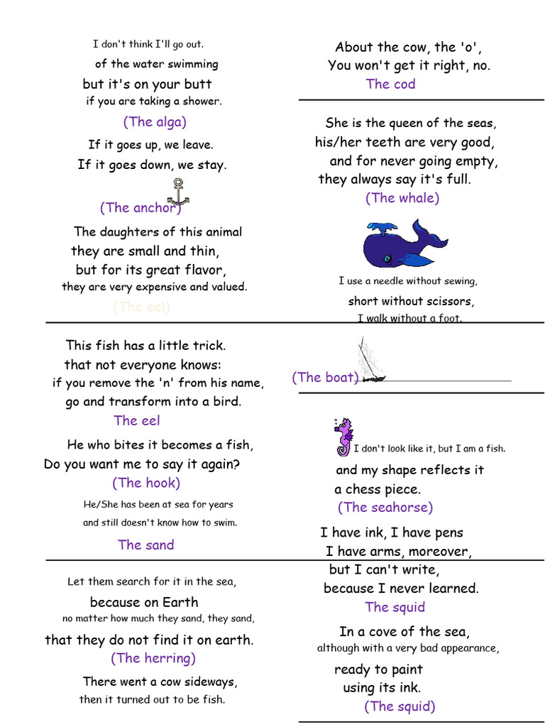 Riddles of The Sea | PDF