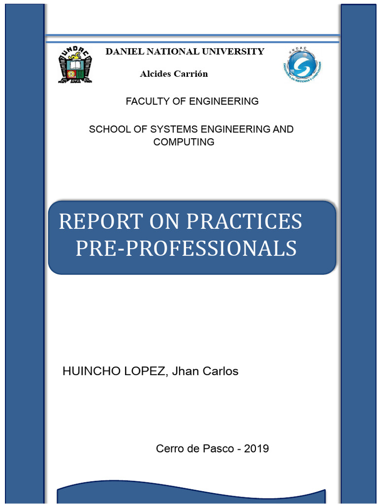 Pre-Professional Practices Report 2019 | PDF | Computer Program ...