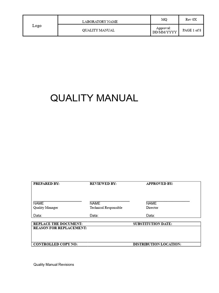 ISO 17025 Quality Manual | PDF | Quality Management | Quality ...