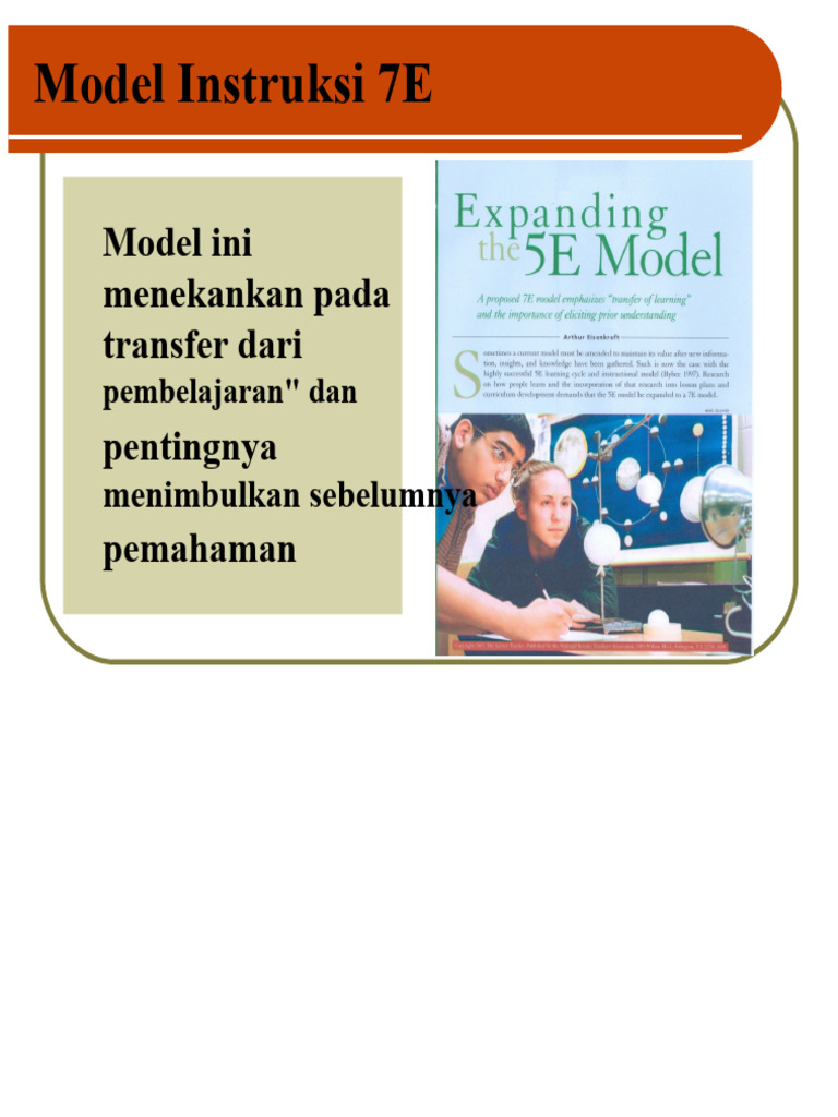 Panduan Model Pembelajaran 7E untuk Guru | PDF