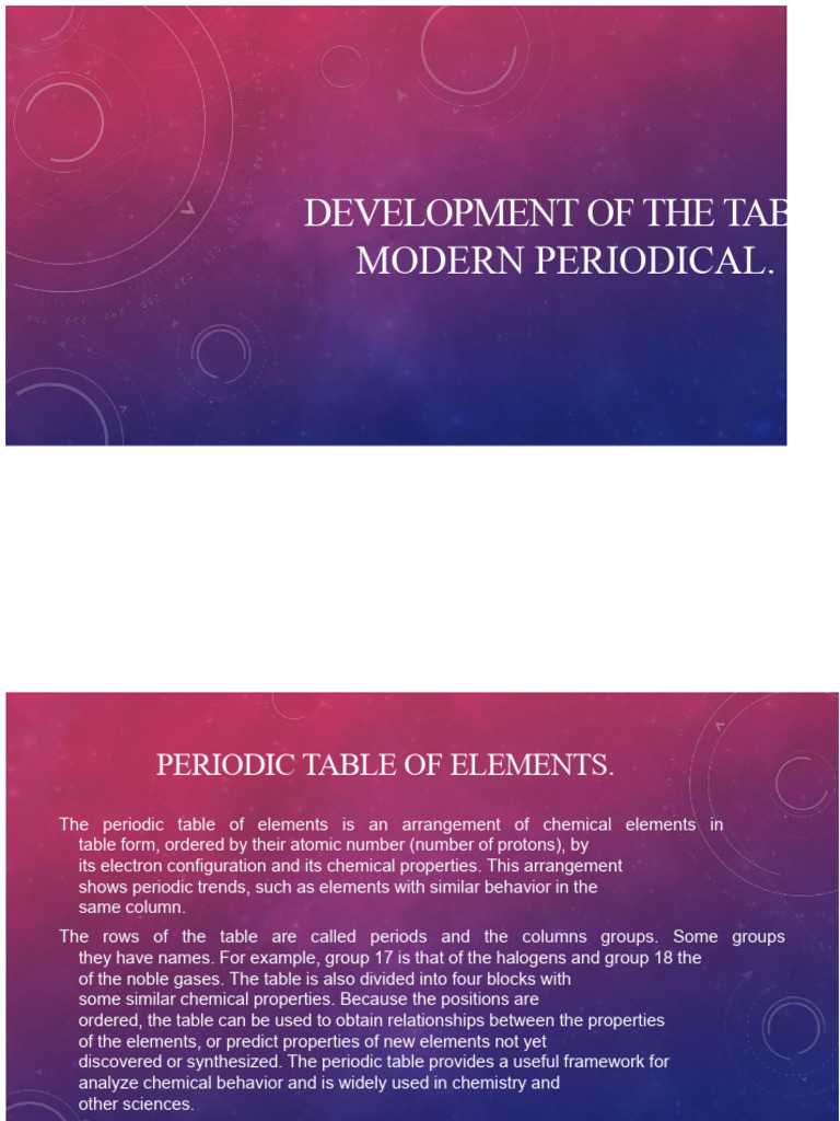 Understanding the Periodic Table | PDF | Periodic Table | Chemical Elements