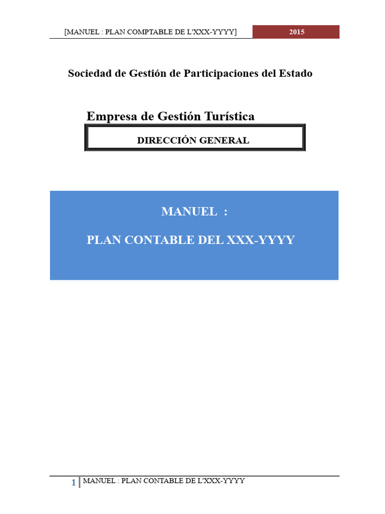Plan Contable de la Empresa Turística | PDF | Contabilidad | Impuestos