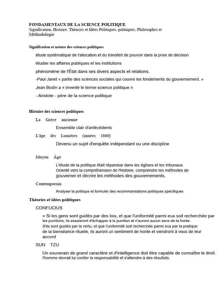 Fondamentaux de la science politique | PDF | Science | Sciences politiques