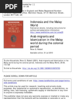 Download Arab Migrants and Islamization in the Malay World During the Colonial Period by Rama Pengembara SN95251159 doc pdf