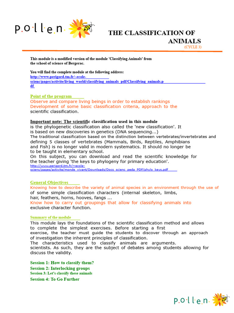 Phylogenetic Animal Classification Guide | PDF | Vertebrates | Homology ...
