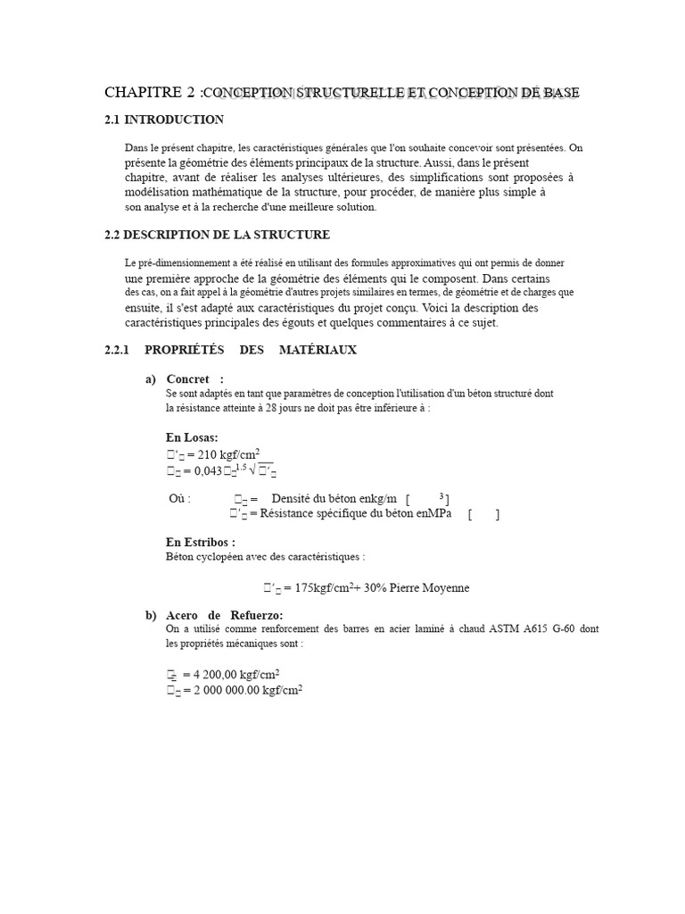 Conception structurelle du pont | PDF | Pont | Béton