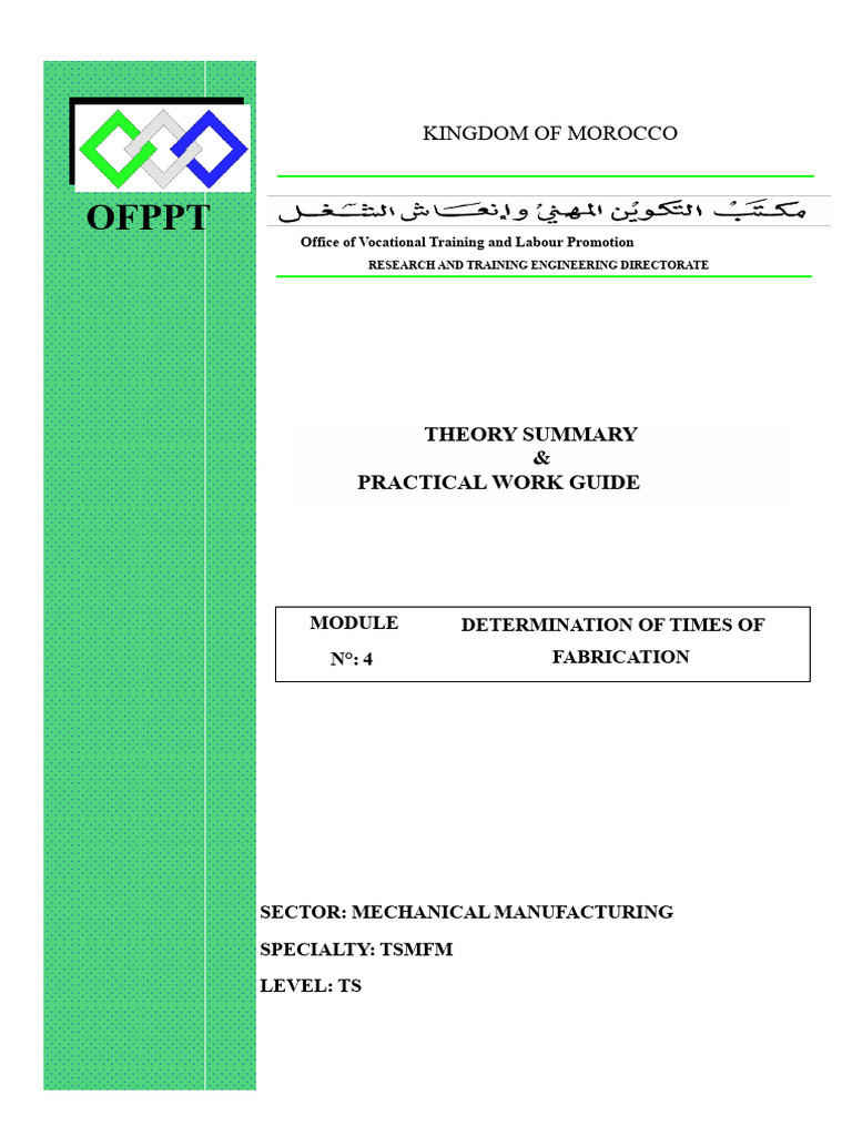 Manufacturing Time Determination Guide | PDF | Reliability Engineering ...