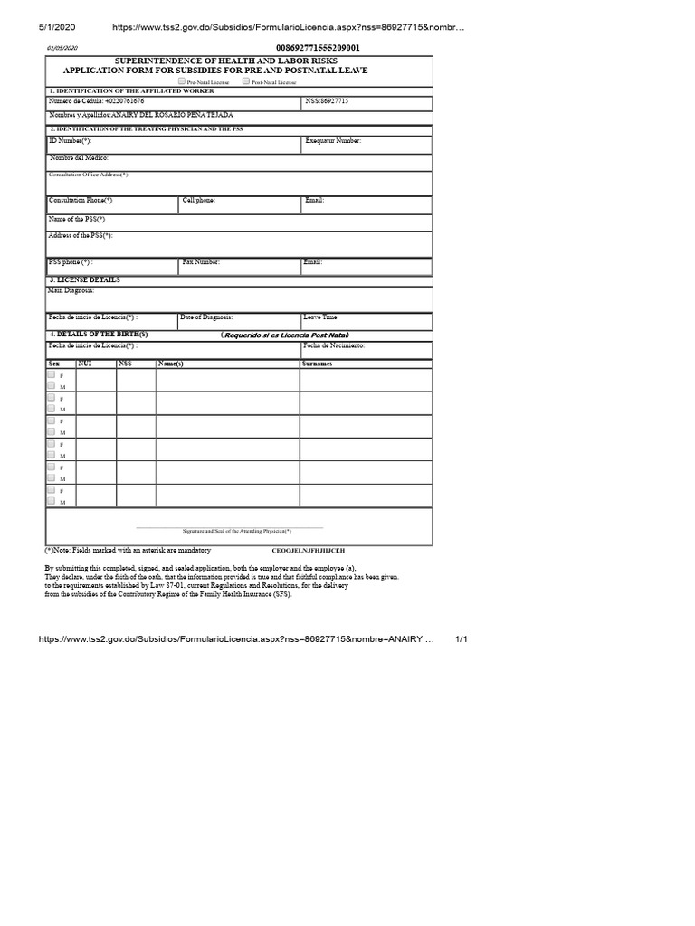 License Form | PDF | Social Programs