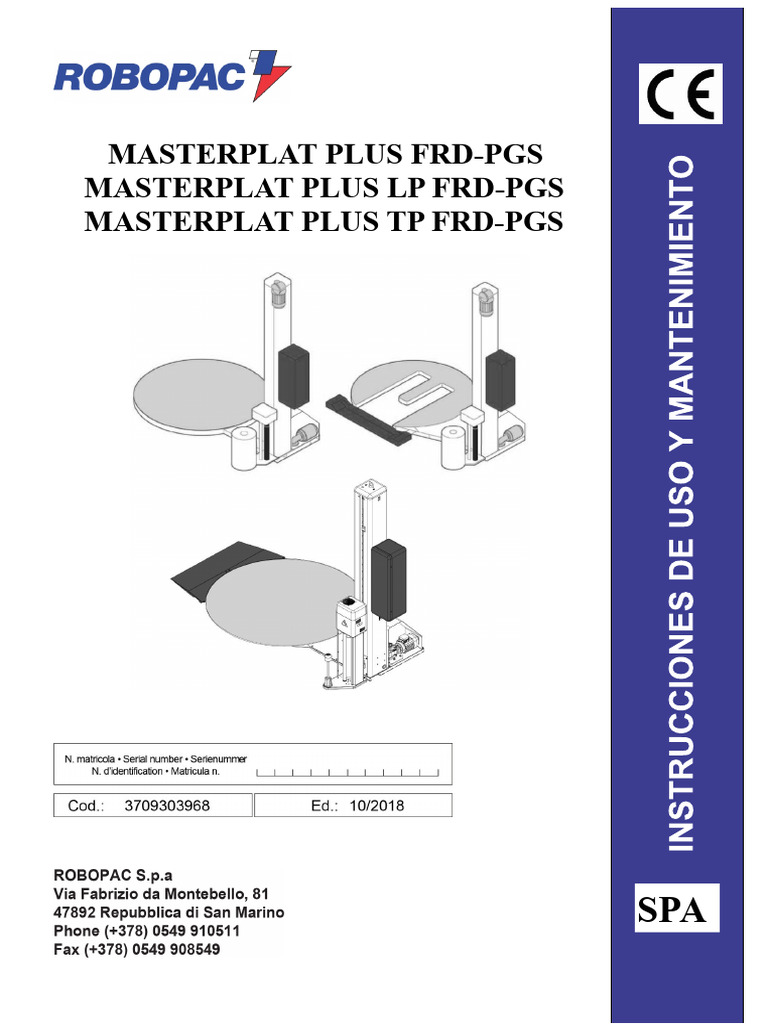 Masterplat Plus Machine Manual Guide | PDF | Safety | Personal ...