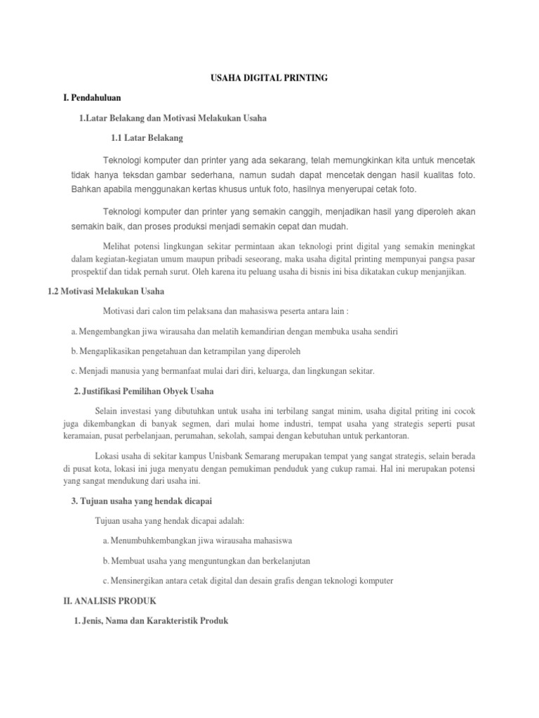 Contoh Proposal PKM | PDF | Bisnis | Seni
