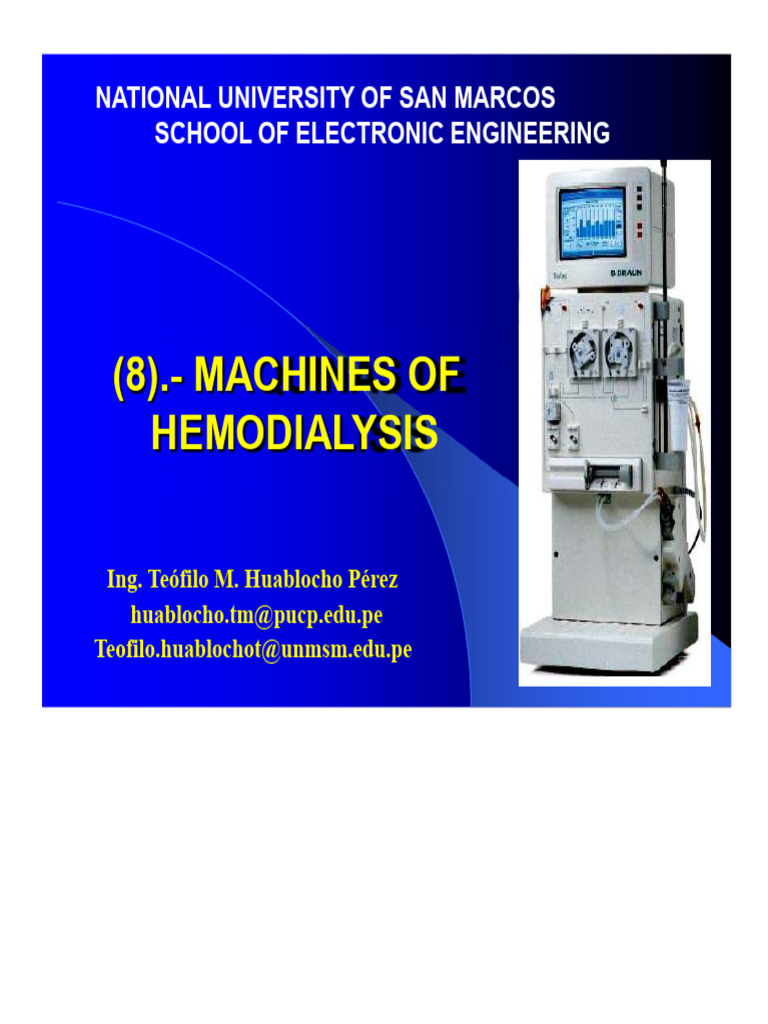 Hemodialysis Machine | PDF | Hemodialysis | Kidney