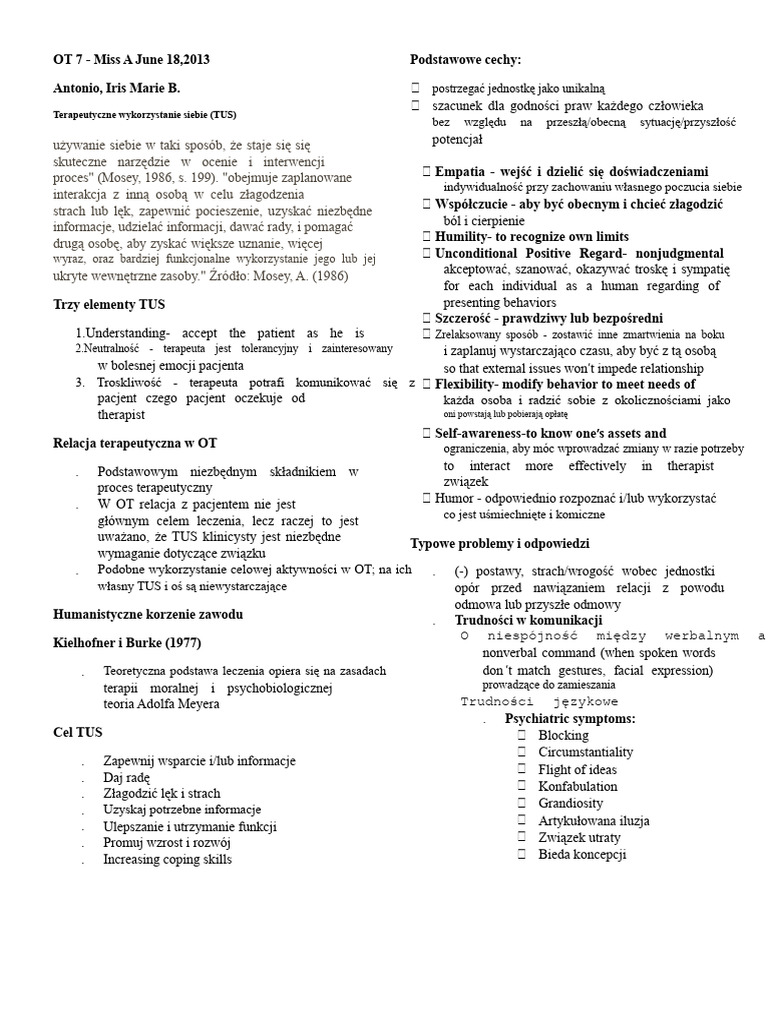 OT7 - Proces Grupy TUS | PDF