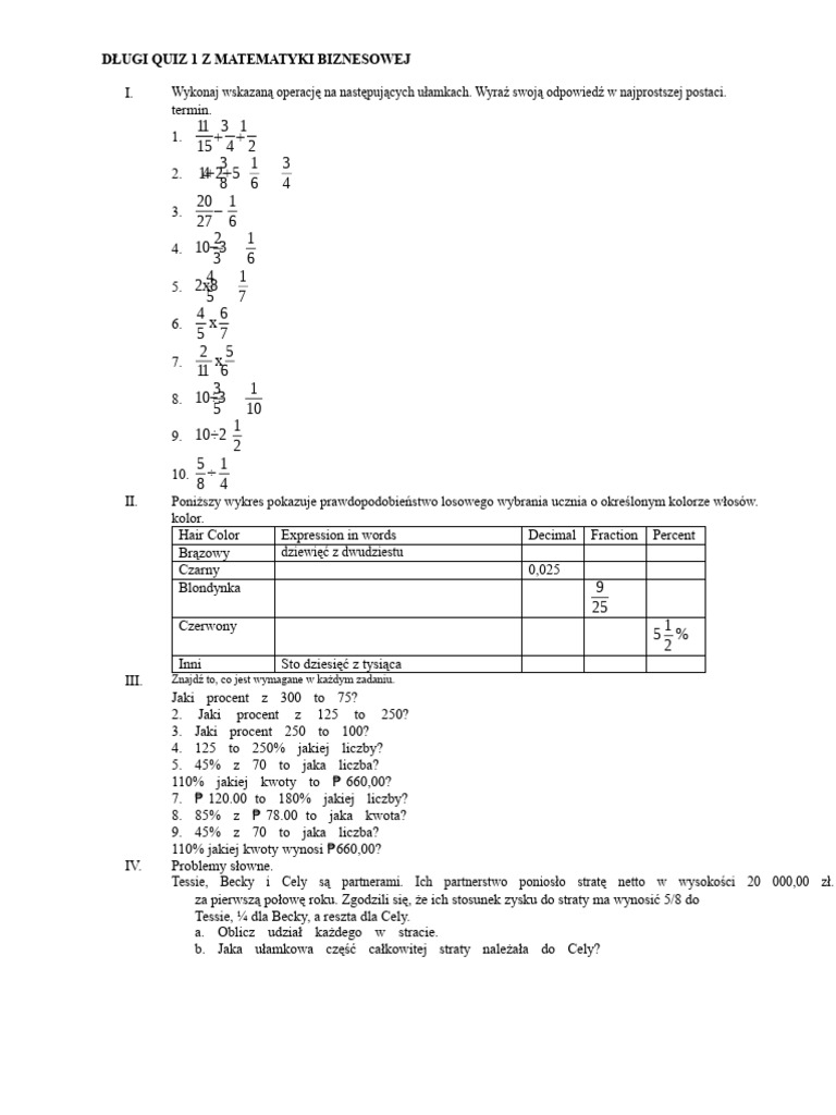 Quiz Busmath | PDF