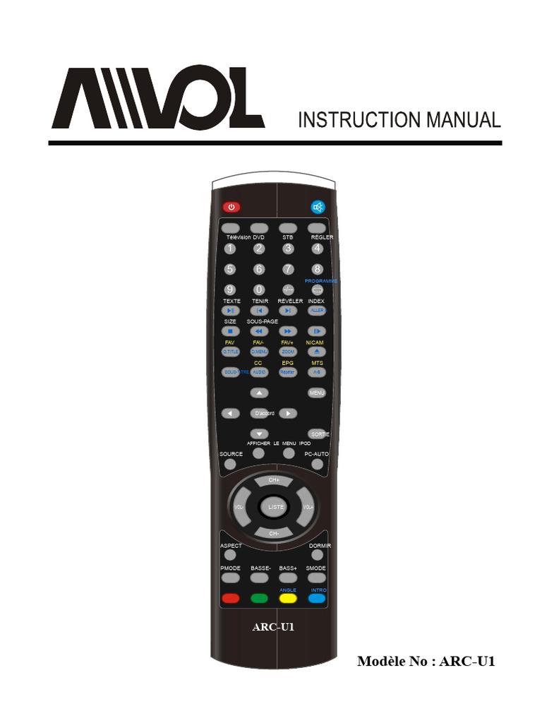 Guide de configuration télécommande AVOL | PDF | Télécommande | Blu-ray