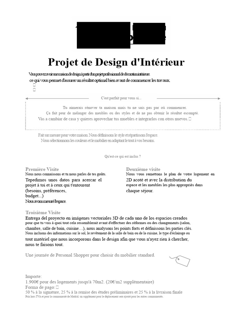 Projet de Design d'Intérieur Personnalisé | PDF