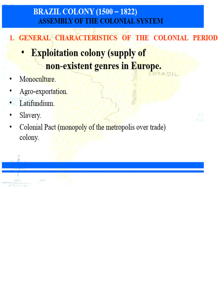 Overview of Brazil's Colonial Period | PDF | Brazil | European ...