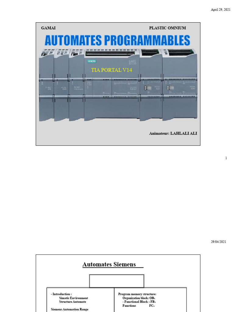 TIA Portal Omnium Training (1) | PDF | Computer Program | Programming
