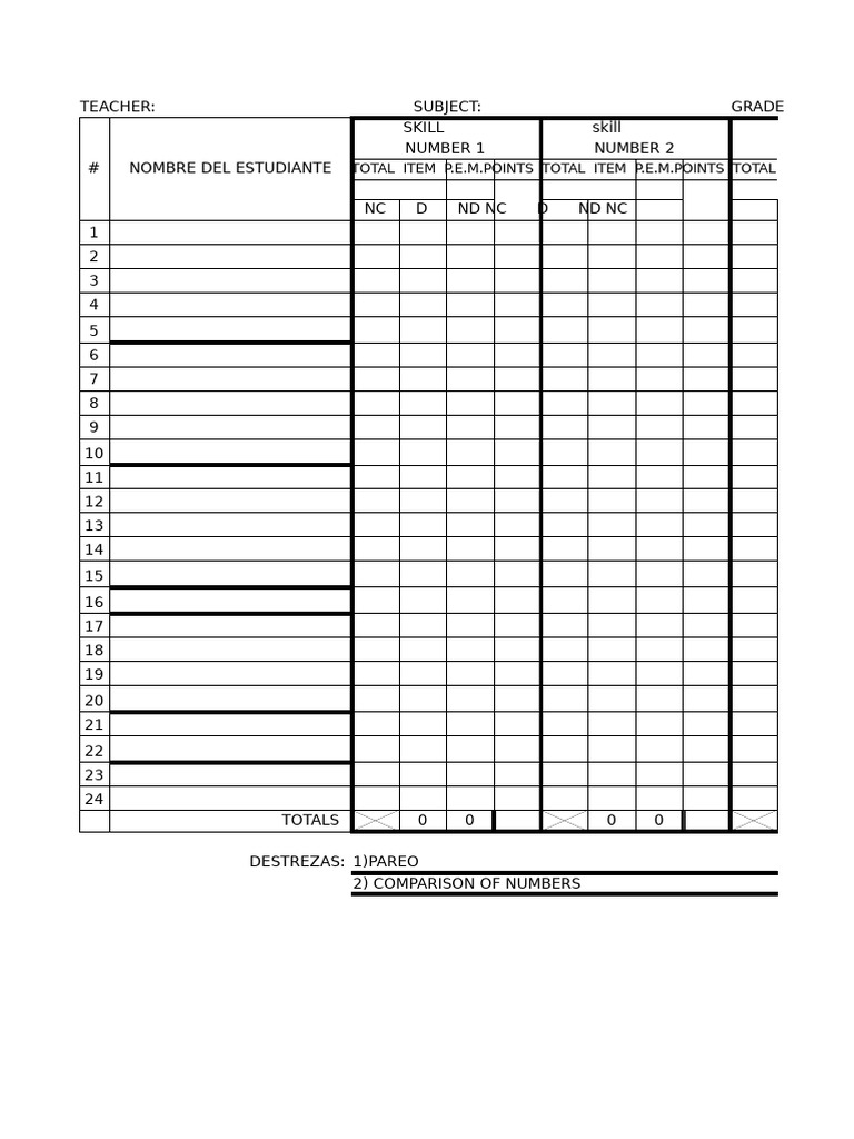 TABULATION TESTS | PDF