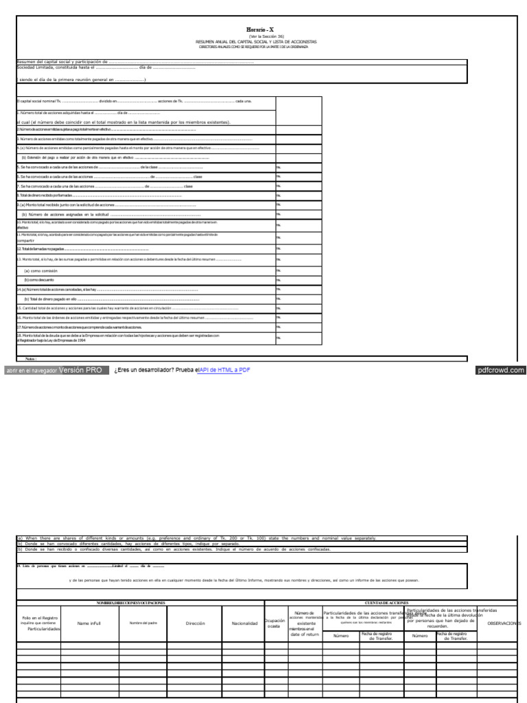 Programa X del RJSC | PDF | Compartir (Finanzas)