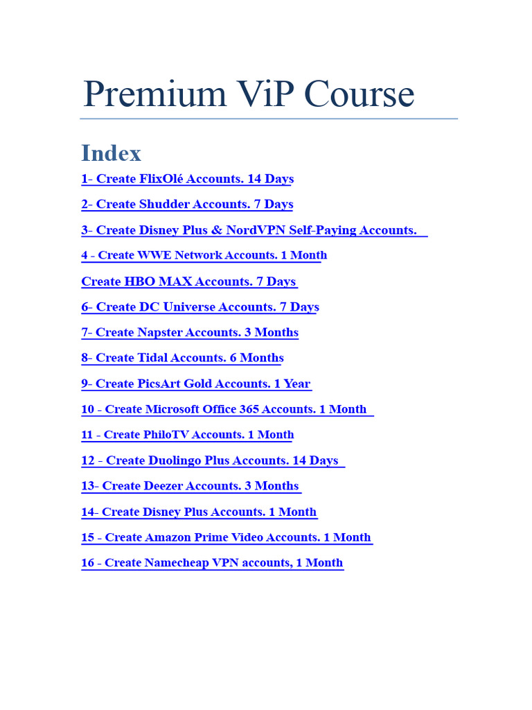 Premium Accounts Course | PDF